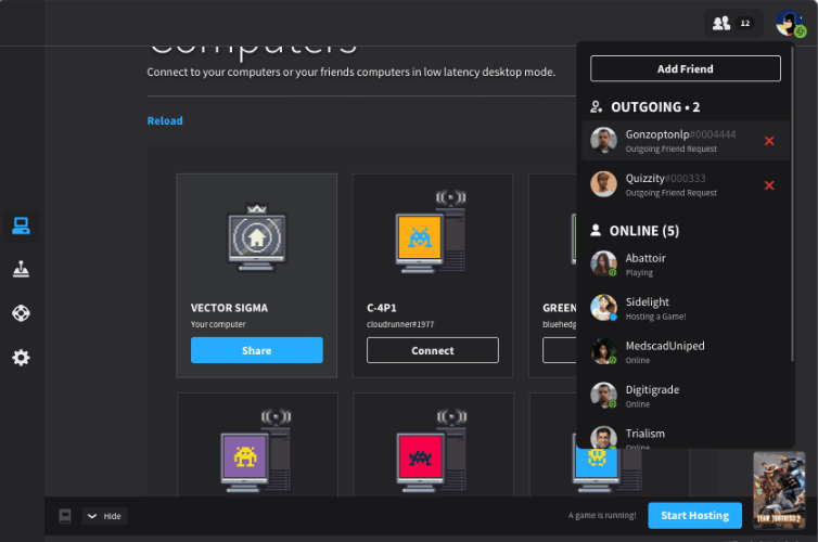 Parsec多人联机平台