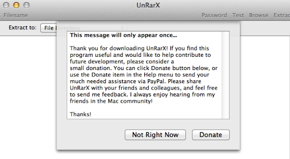 Mac解压缩工具(UnRarX)V2.2